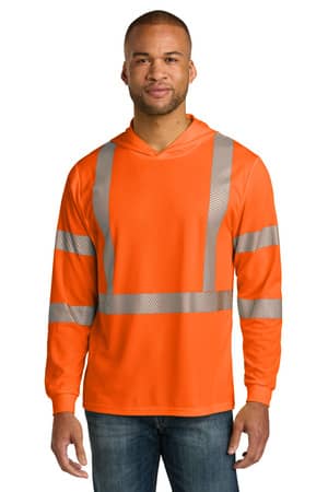 CornerStone CS208 CornerStone ANSI 107 Class 3 Long Sleeve Segmented Tape Hooded Tee