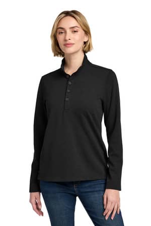 Brooks Brothers BB18203 Brooks Brothers Women's Mid-Layer Stretch 1/2-Button