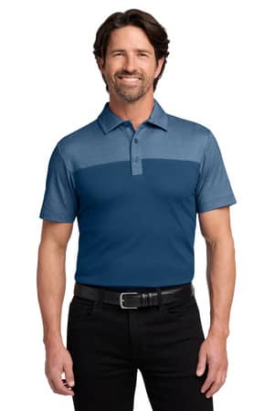 Port Authority K831 Port Authority Fine Pique Blend Blocked Polo